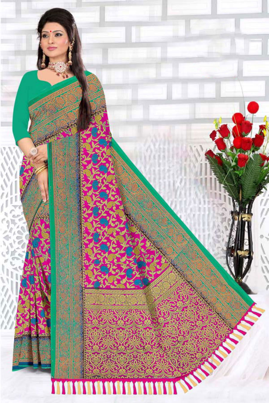 Renial Printed 2 New Latest Designer Ethnic Wear Saree Collection